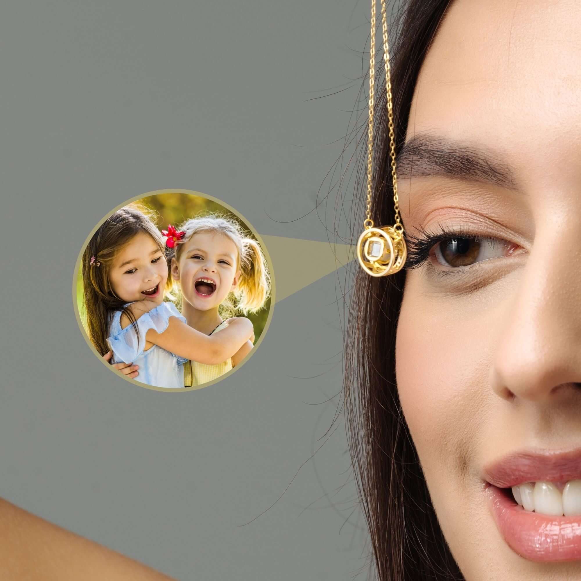 Circular Photo Necklace - Image 2