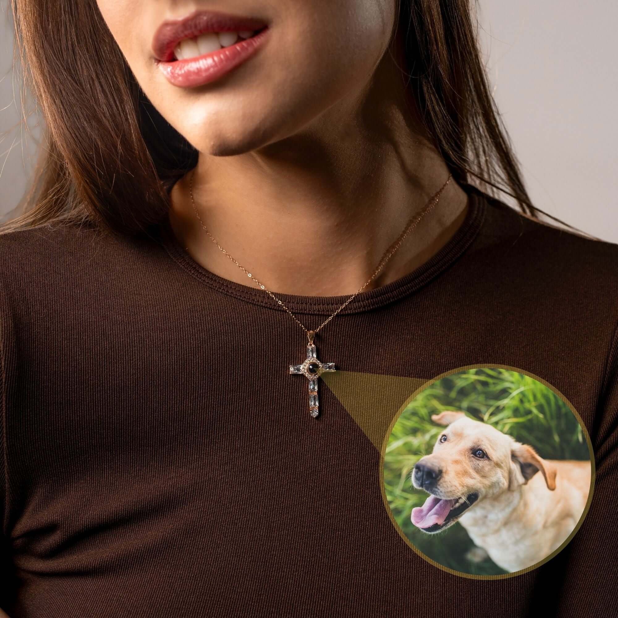 Cross Photo Necklace - Image 4