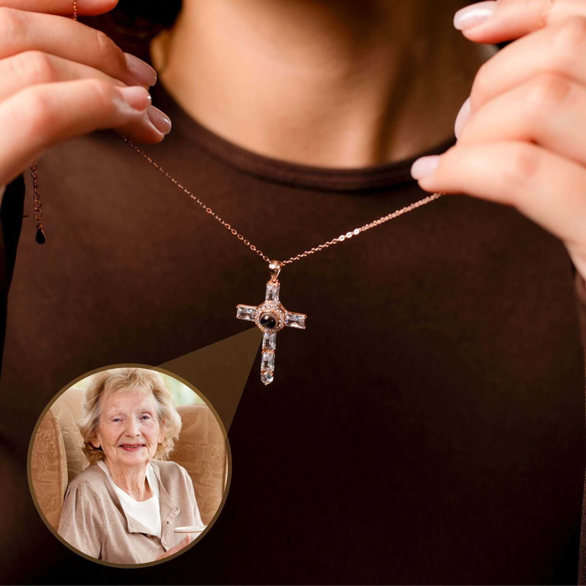 Cross Photo Necklace - Image 7
