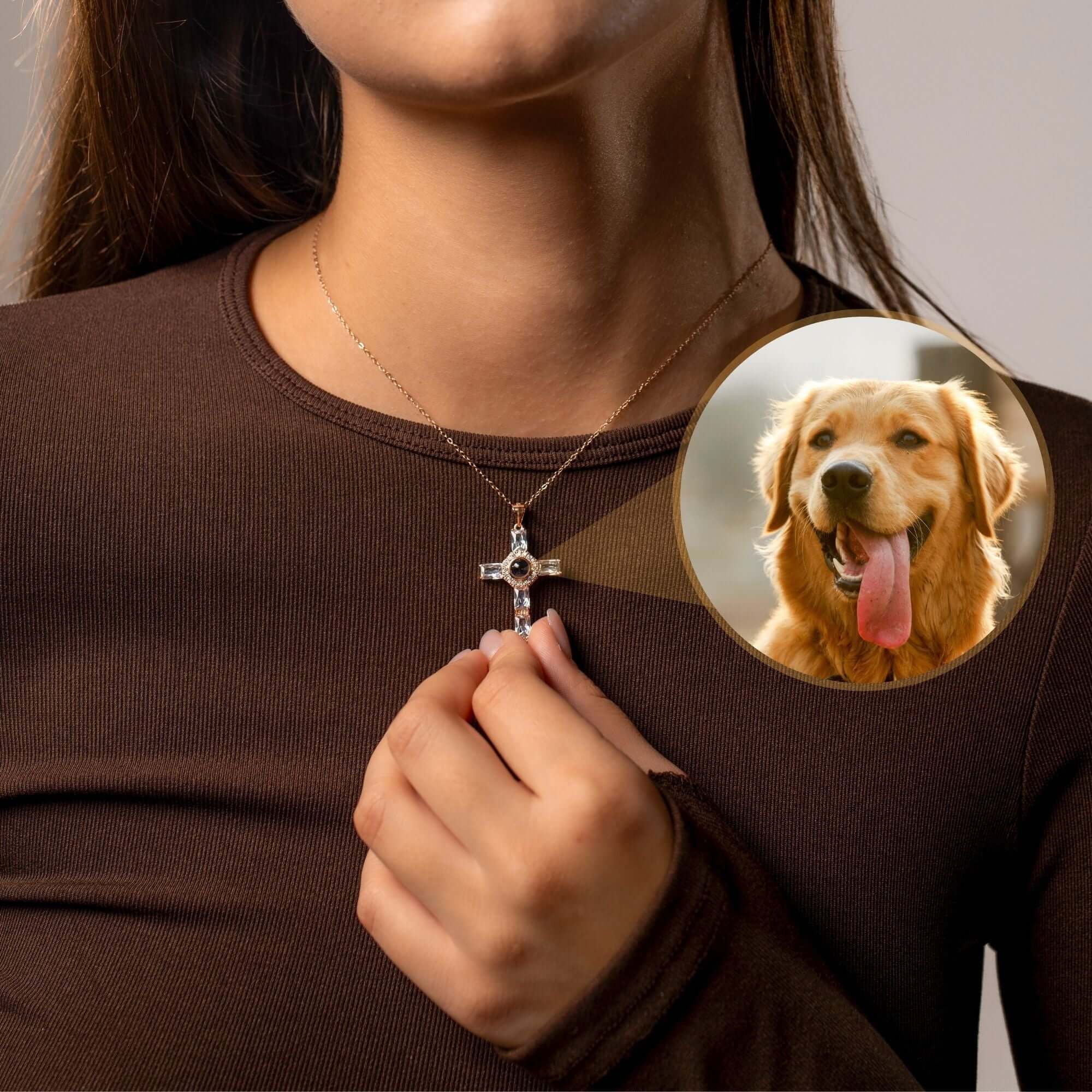 Cross Photo Necklace - Image 9