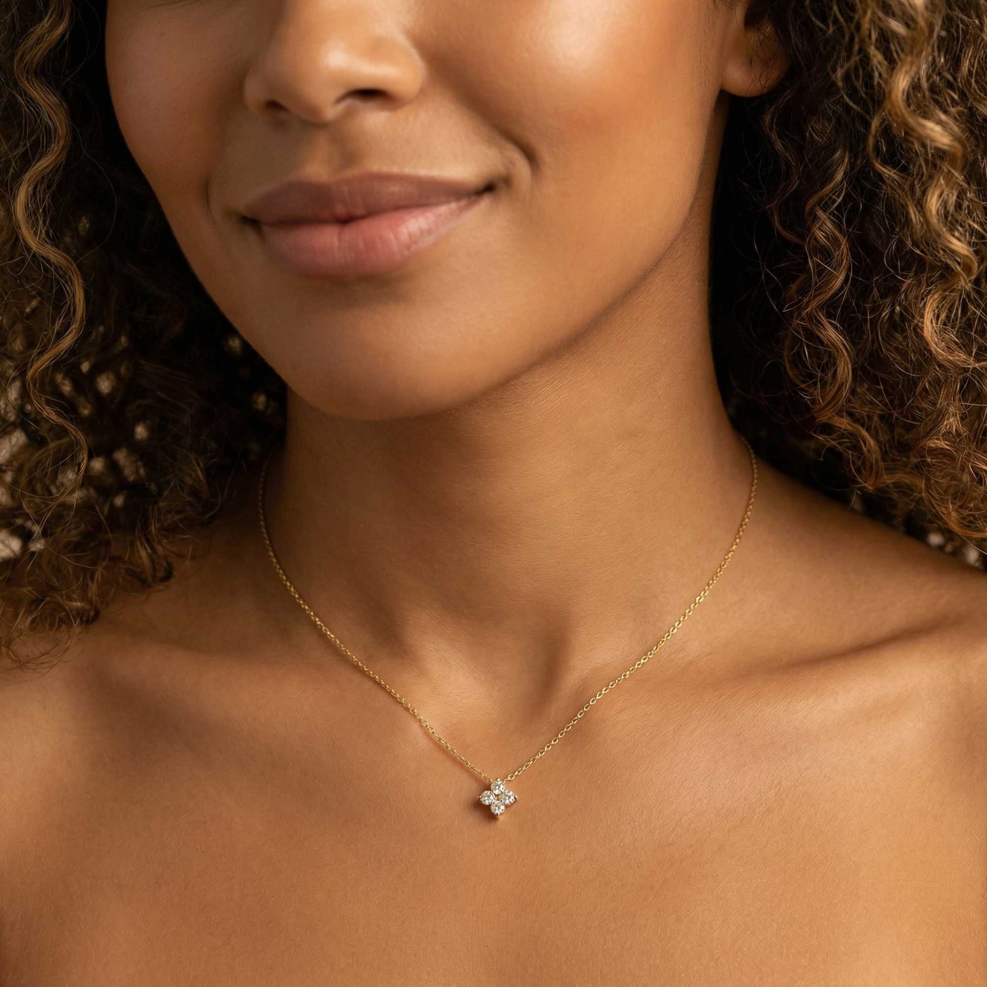 Crystal Flower Necklace - Image 16