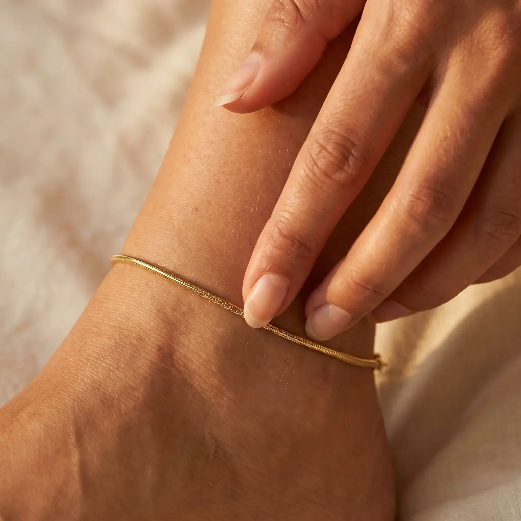 Dainty Snake Anklet - Image 5