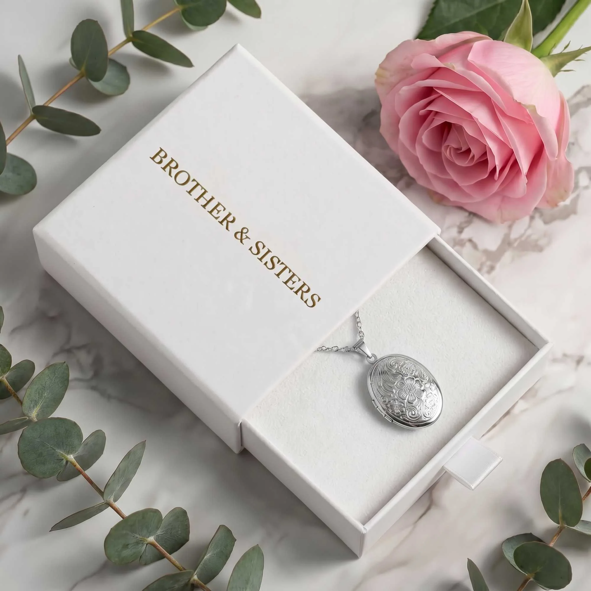 Floral Photo Locket Necklace - Image 21