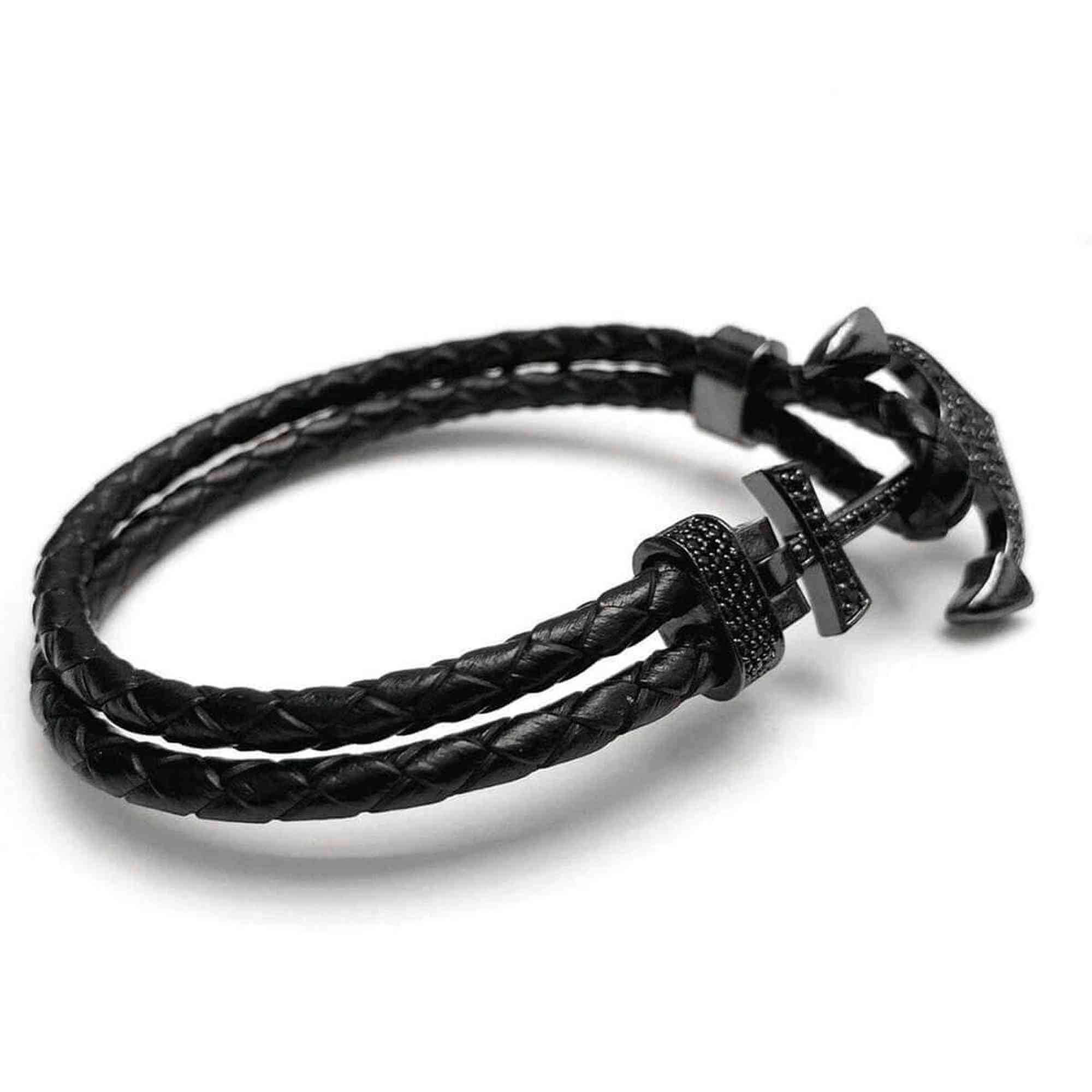 Black Anchor Bracelet - Image 5