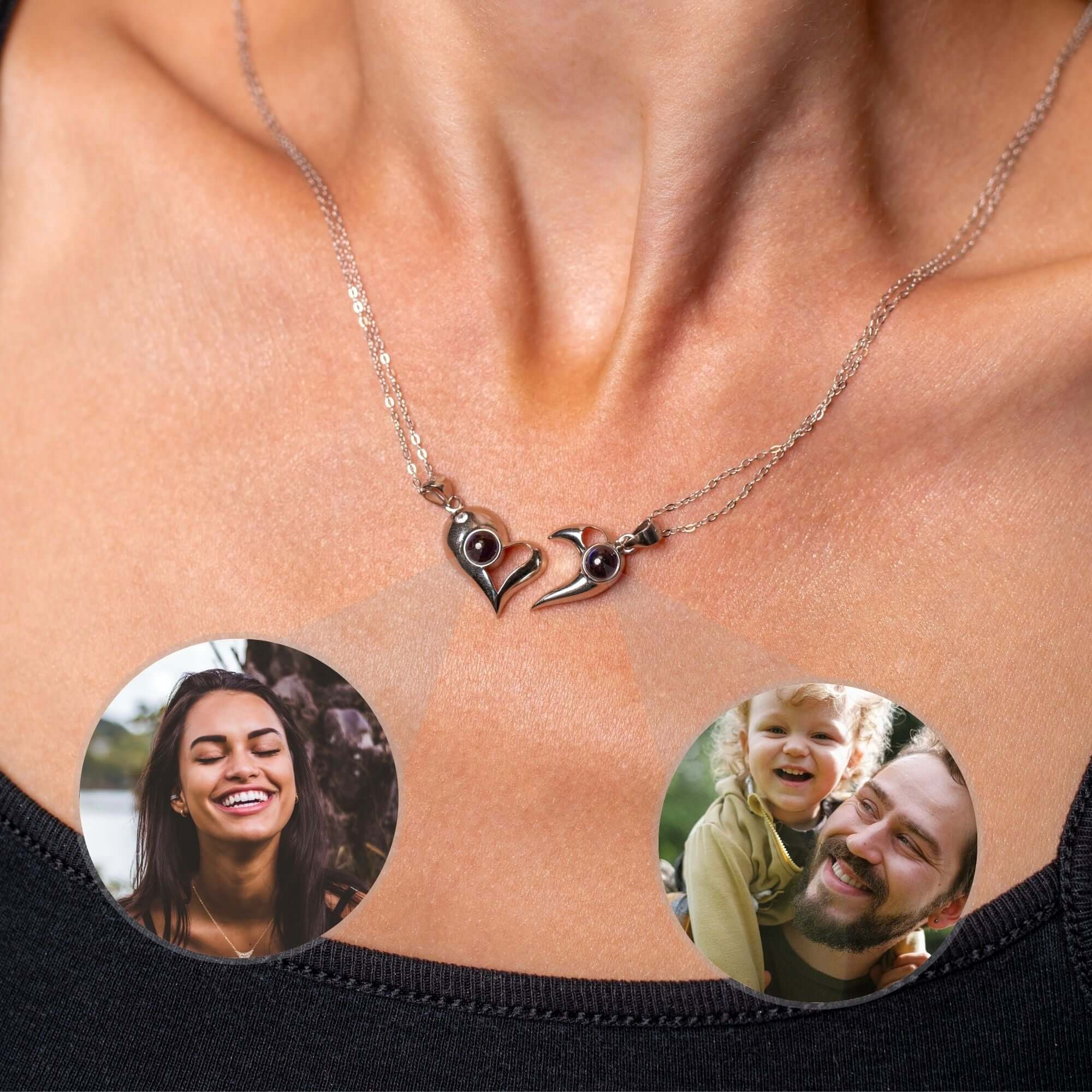 Half-Heart Photo Necklace Set - Image 13