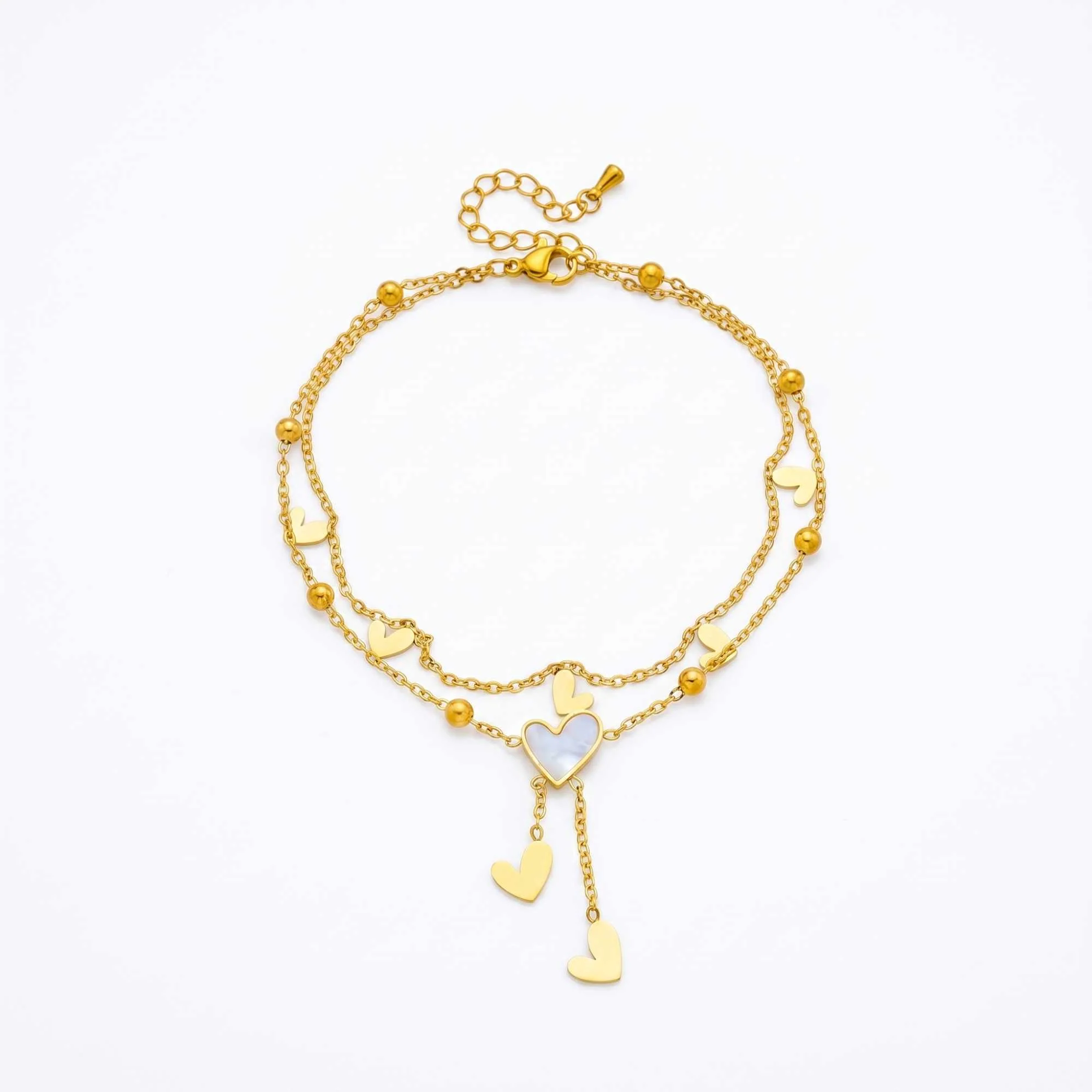 Heart Pearl Anklet - Image 2