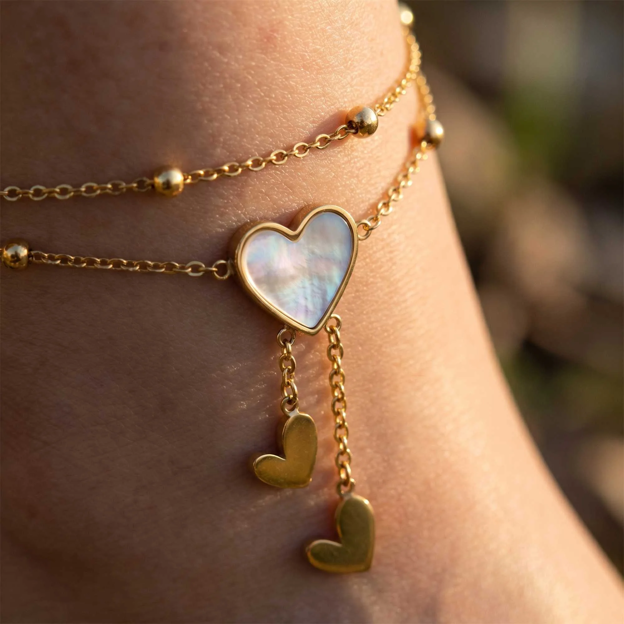 Heart Pearl Anklet - Image 8