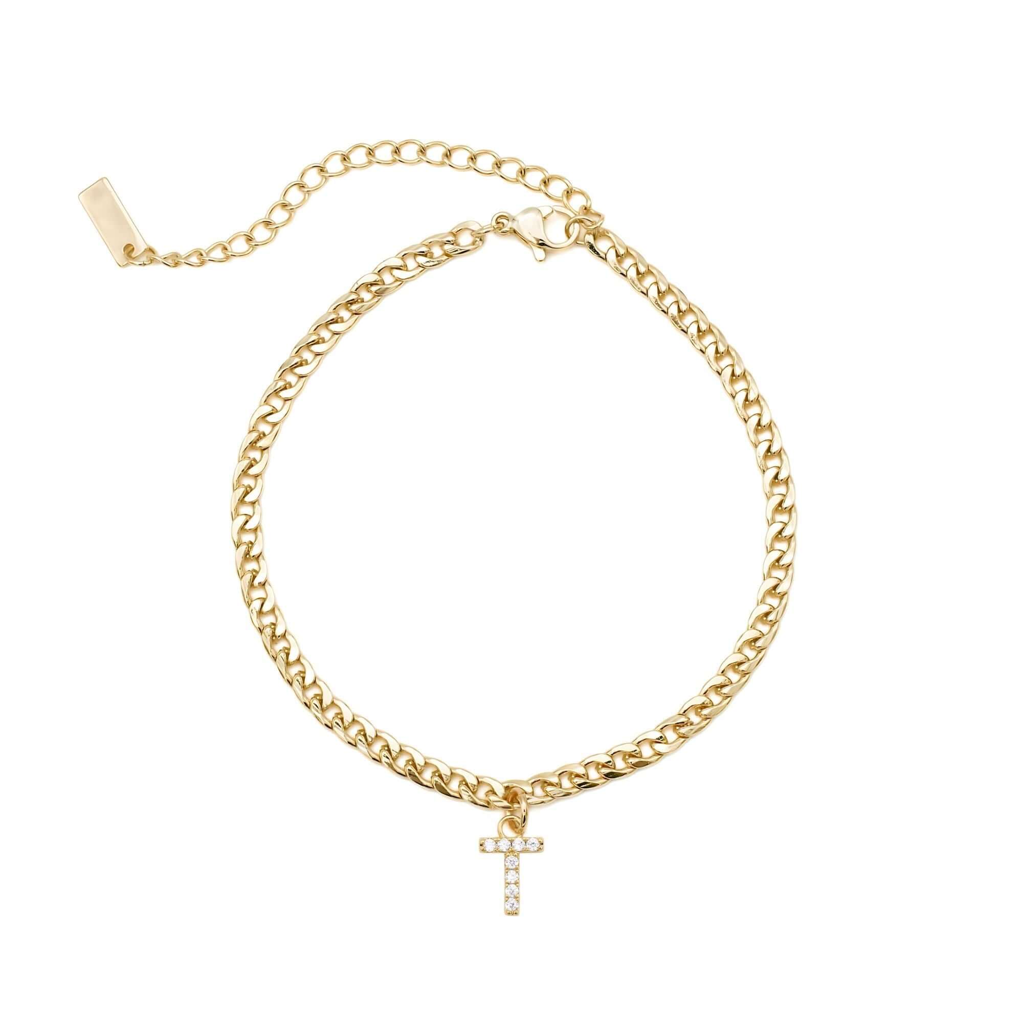 Gold Initial Anklet - Image 24
