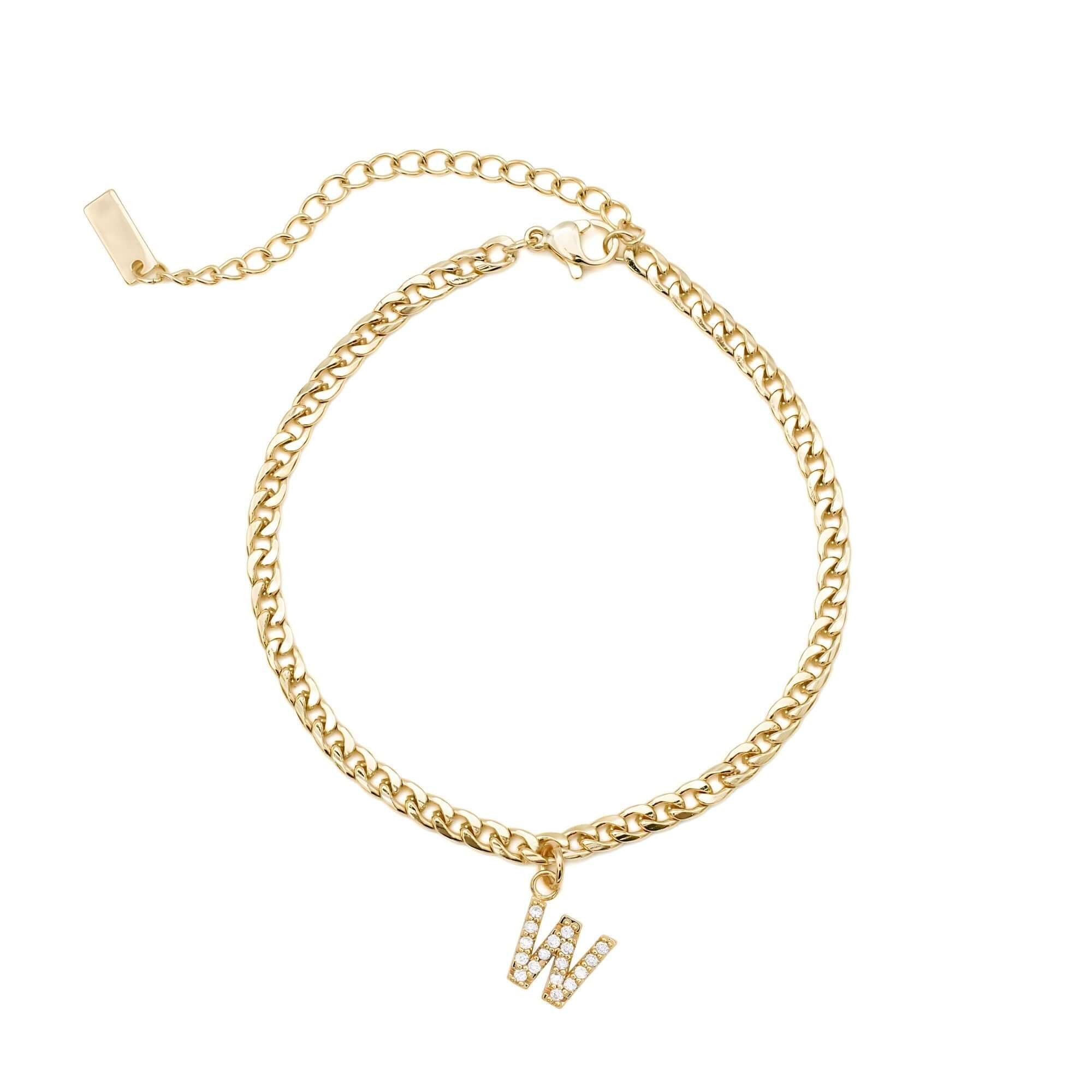 Gold Initial Anklet - Image 27