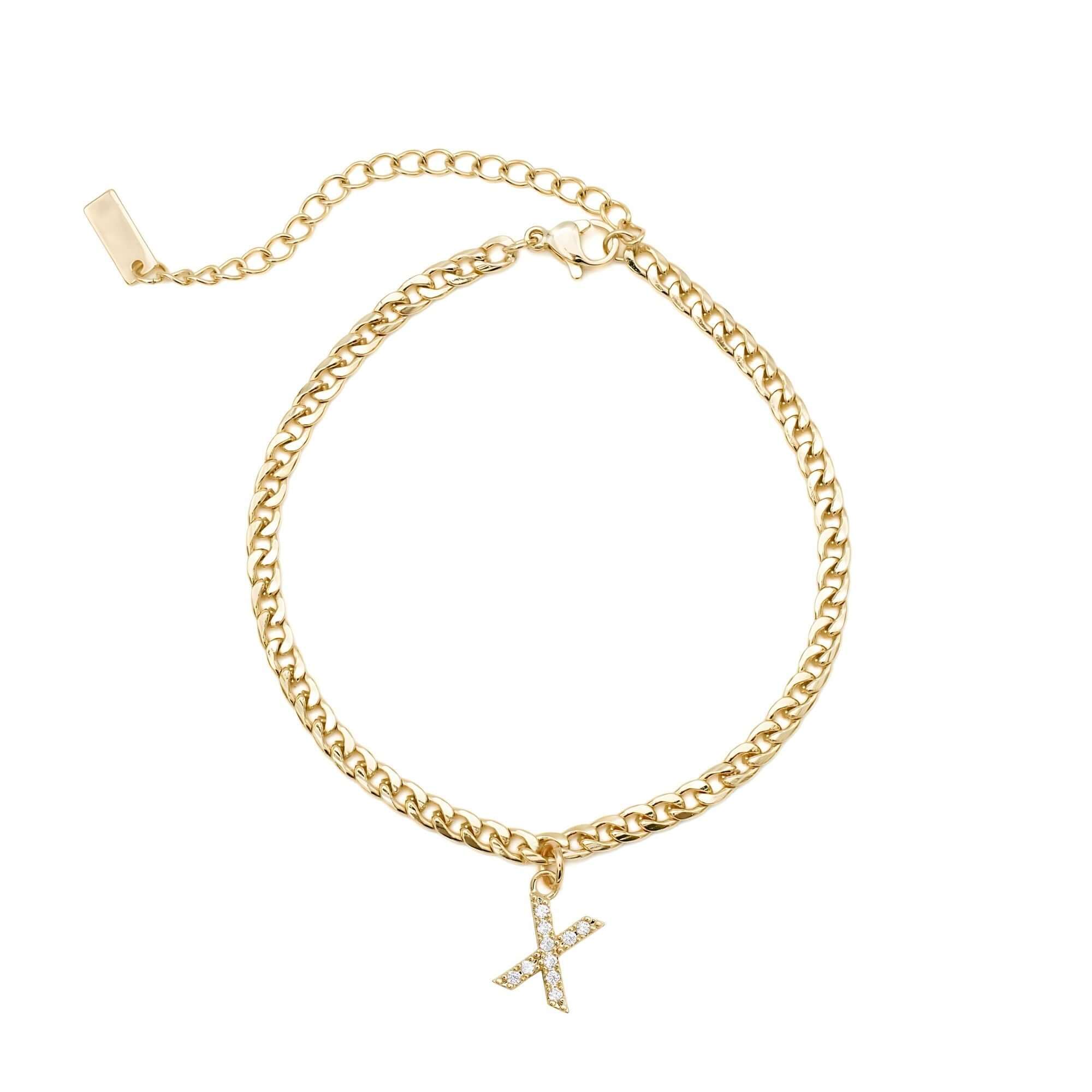 Gold Initial Anklet - Image 28