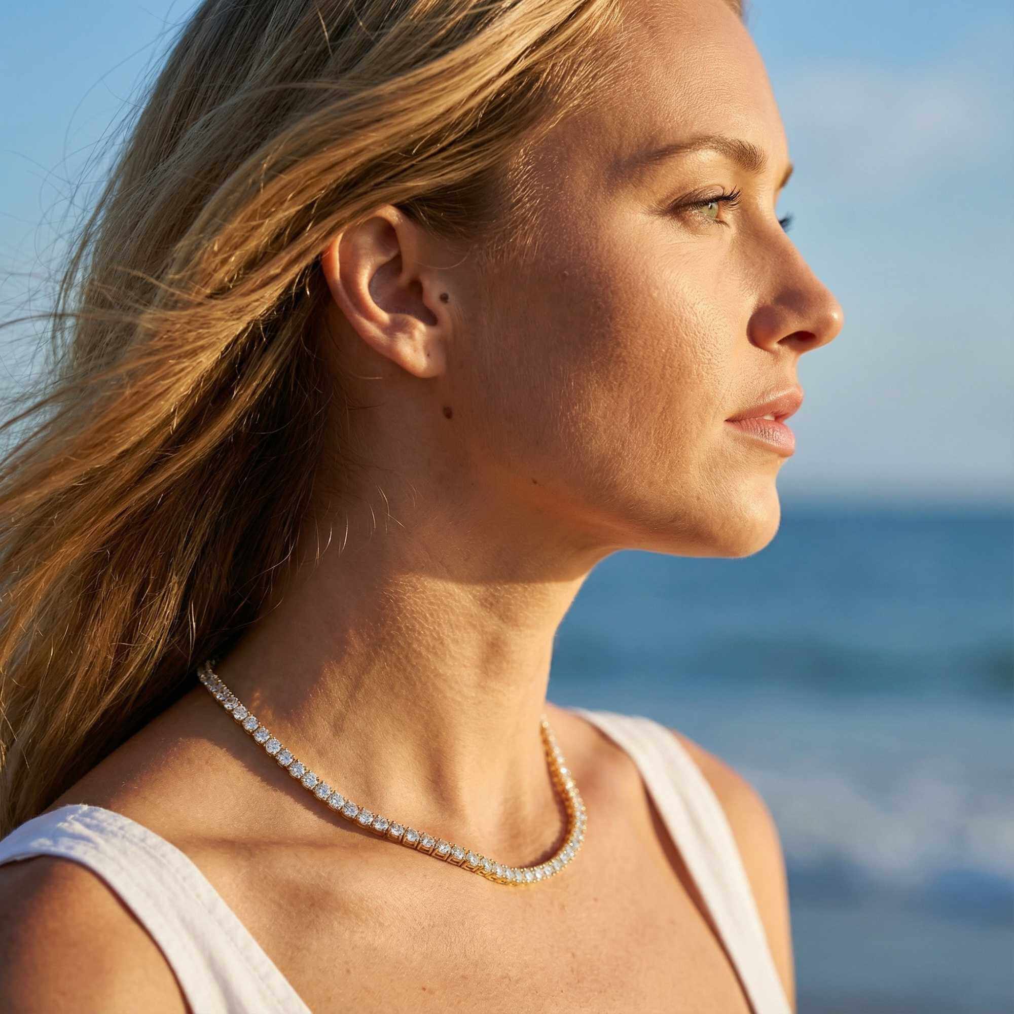 Isolde Tennis Necklace - Image 9