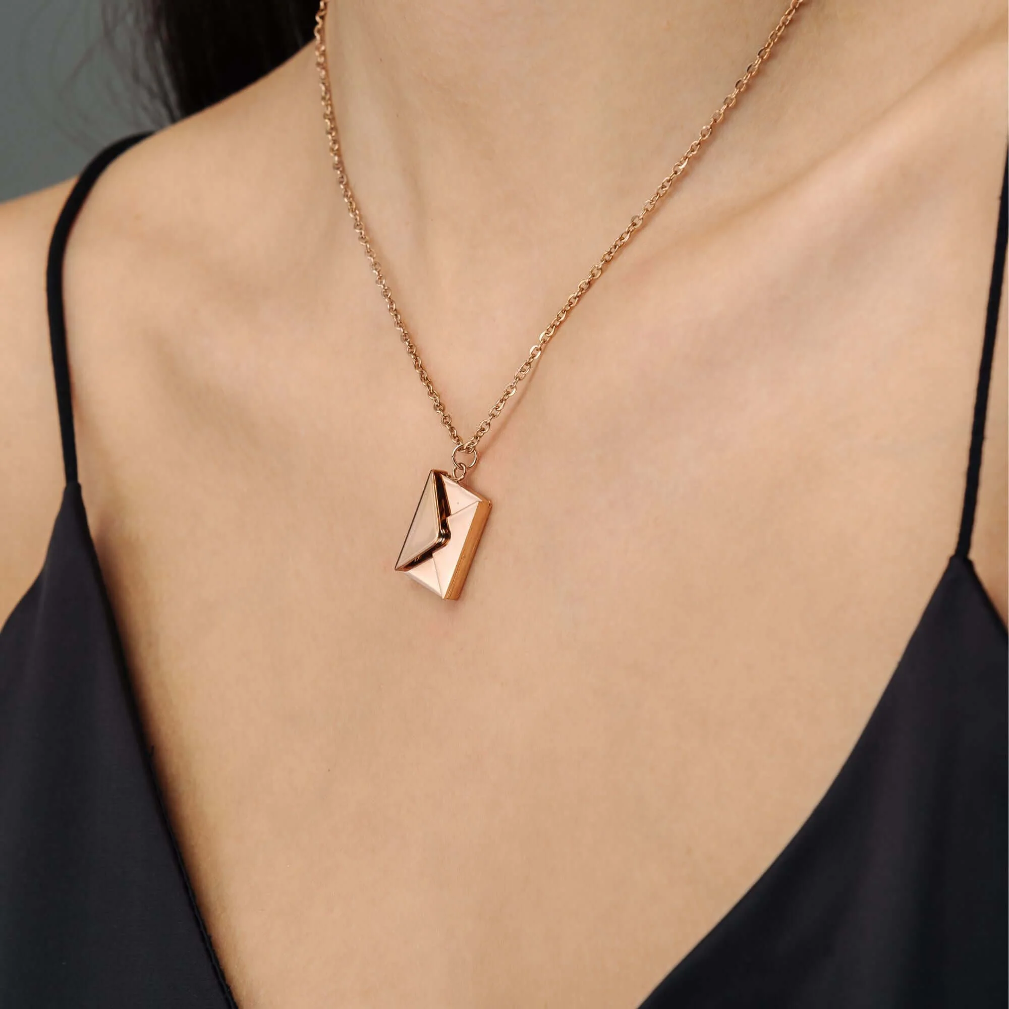 Envelope Name Necklace - Image 12