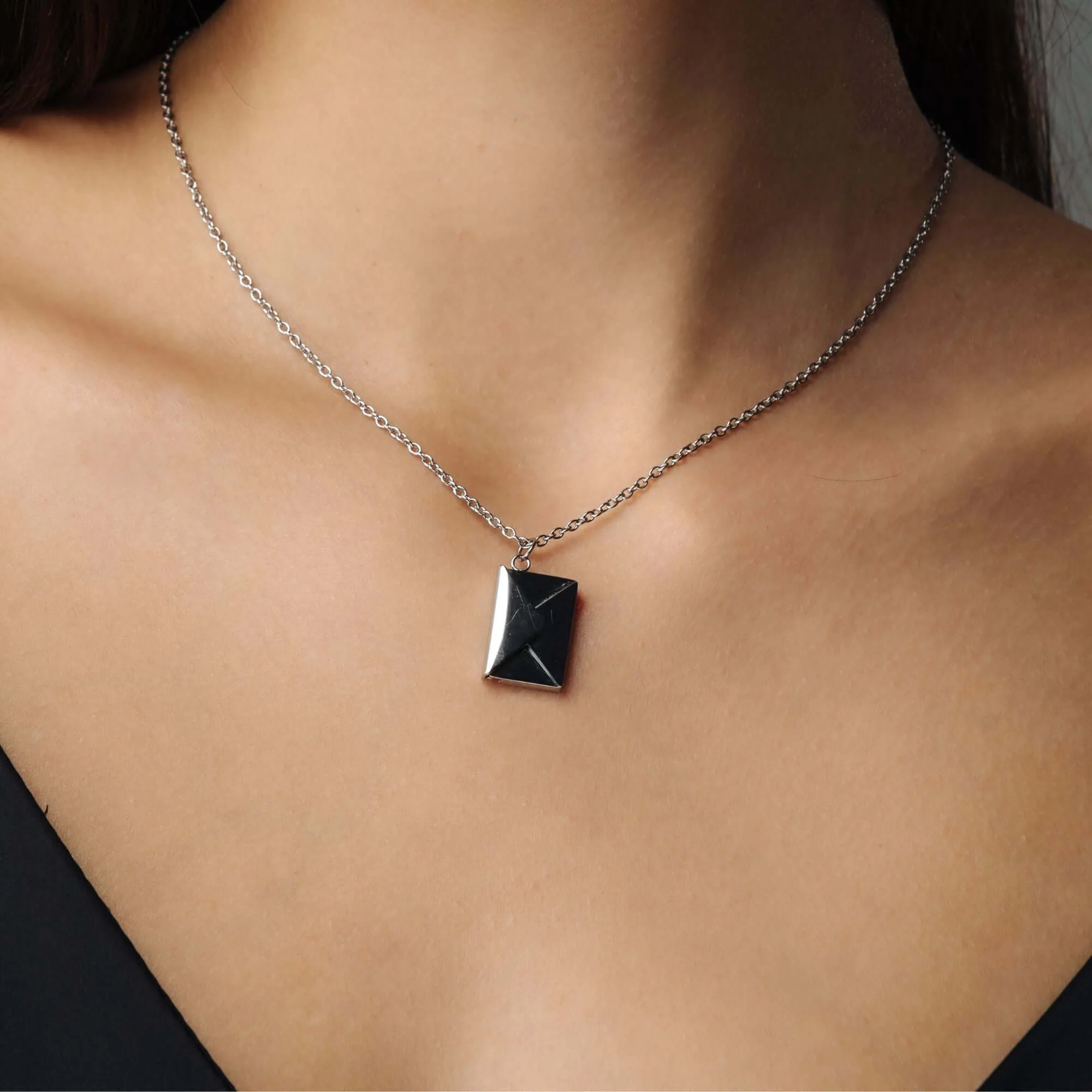 Envelope Name Necklace - Image 17