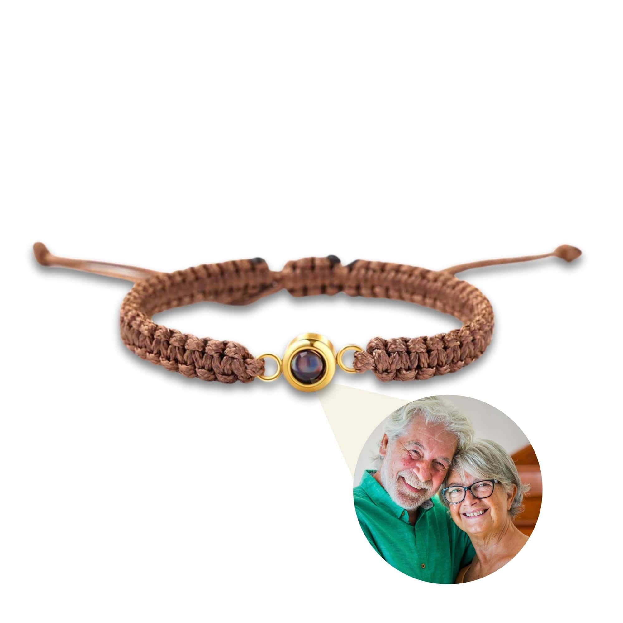 Man Brown Photo Bracelet - Image 2