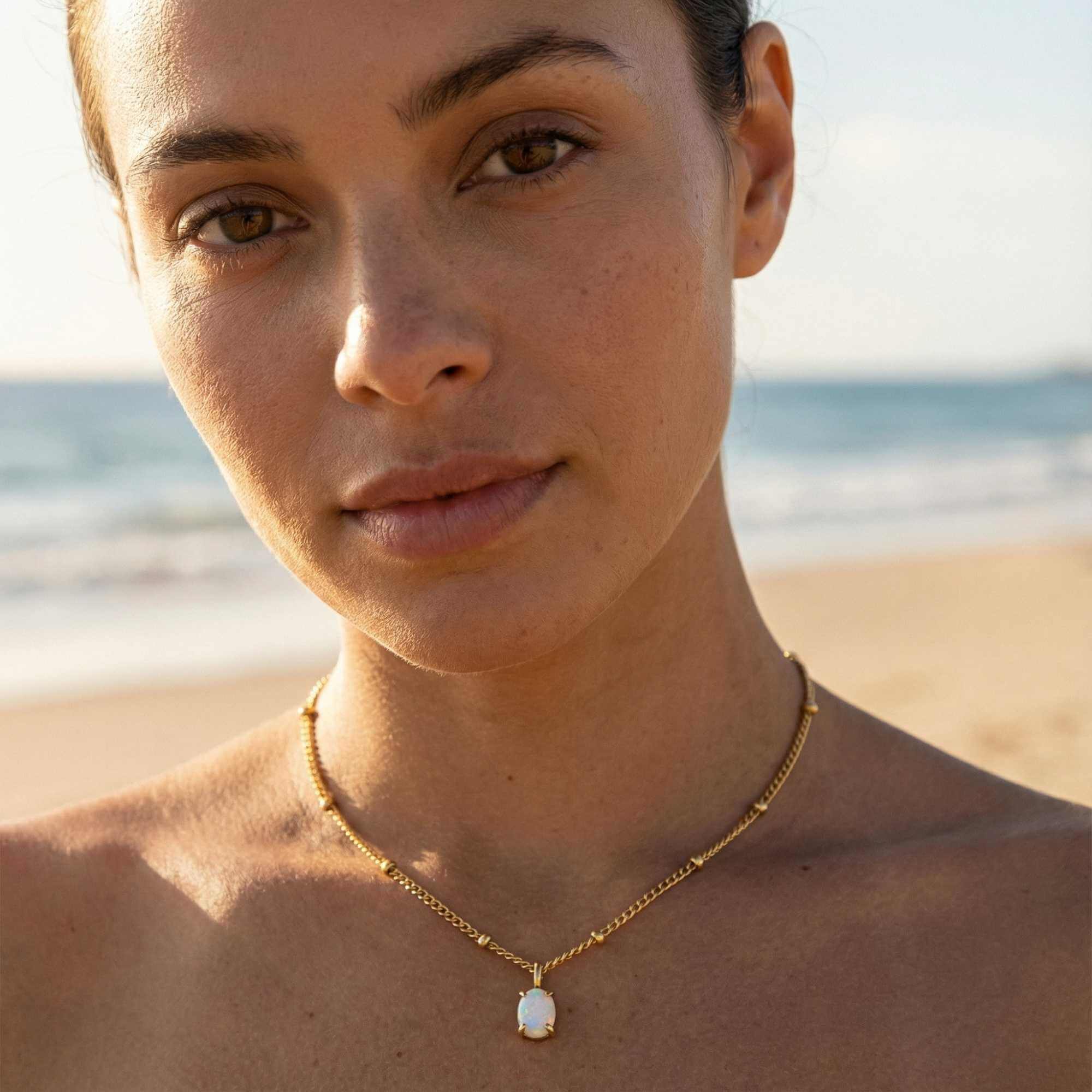 Opal Pendant Necklace - Image 9