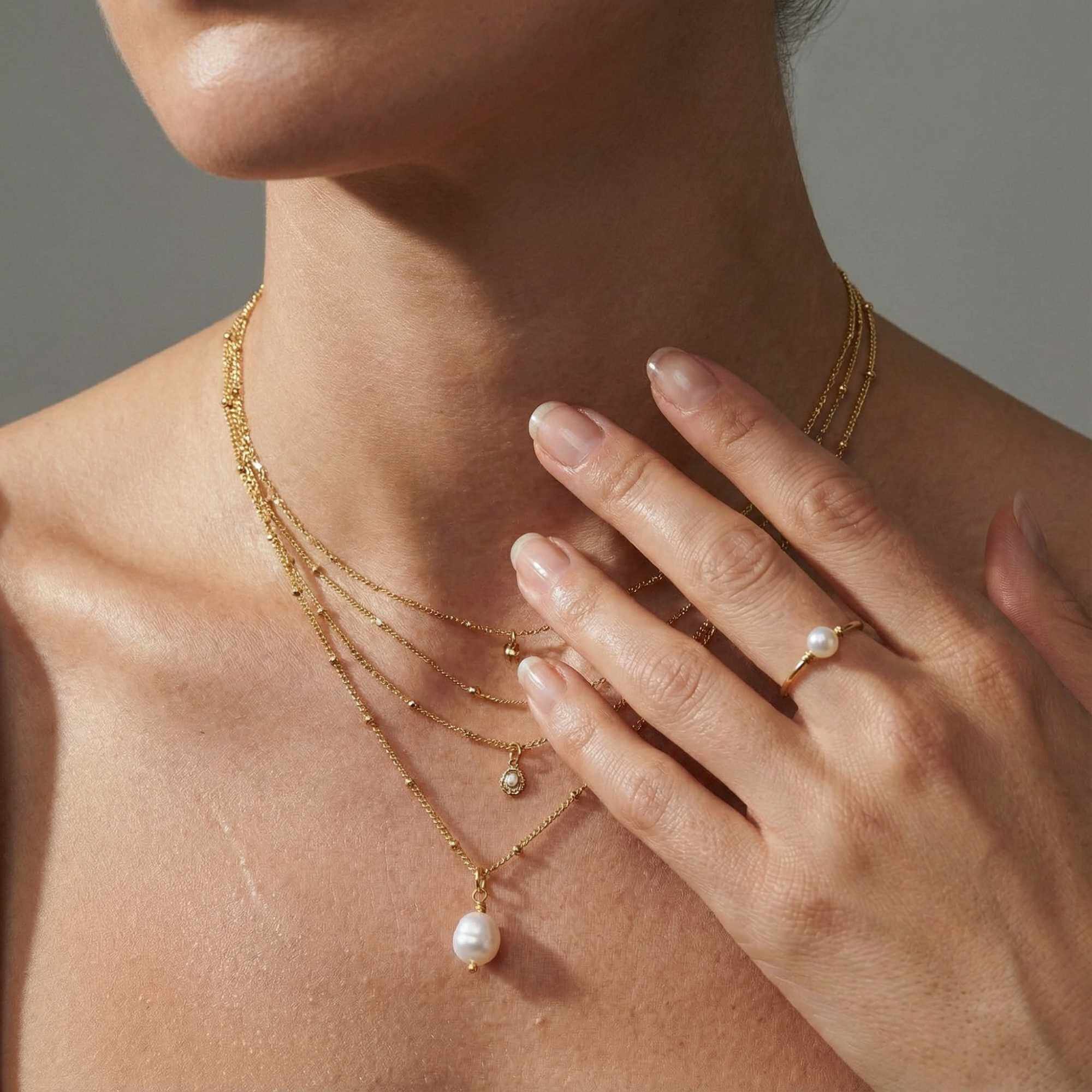 Pearl Drop Necklace - Image 8