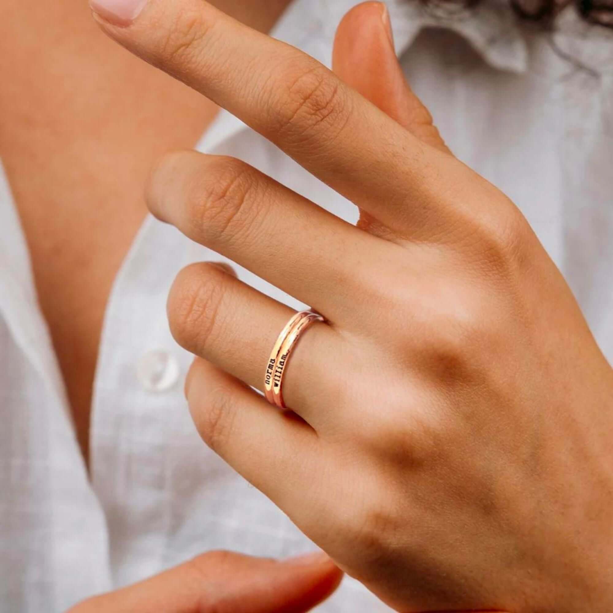 Petite Custom Name Ring - Image 10