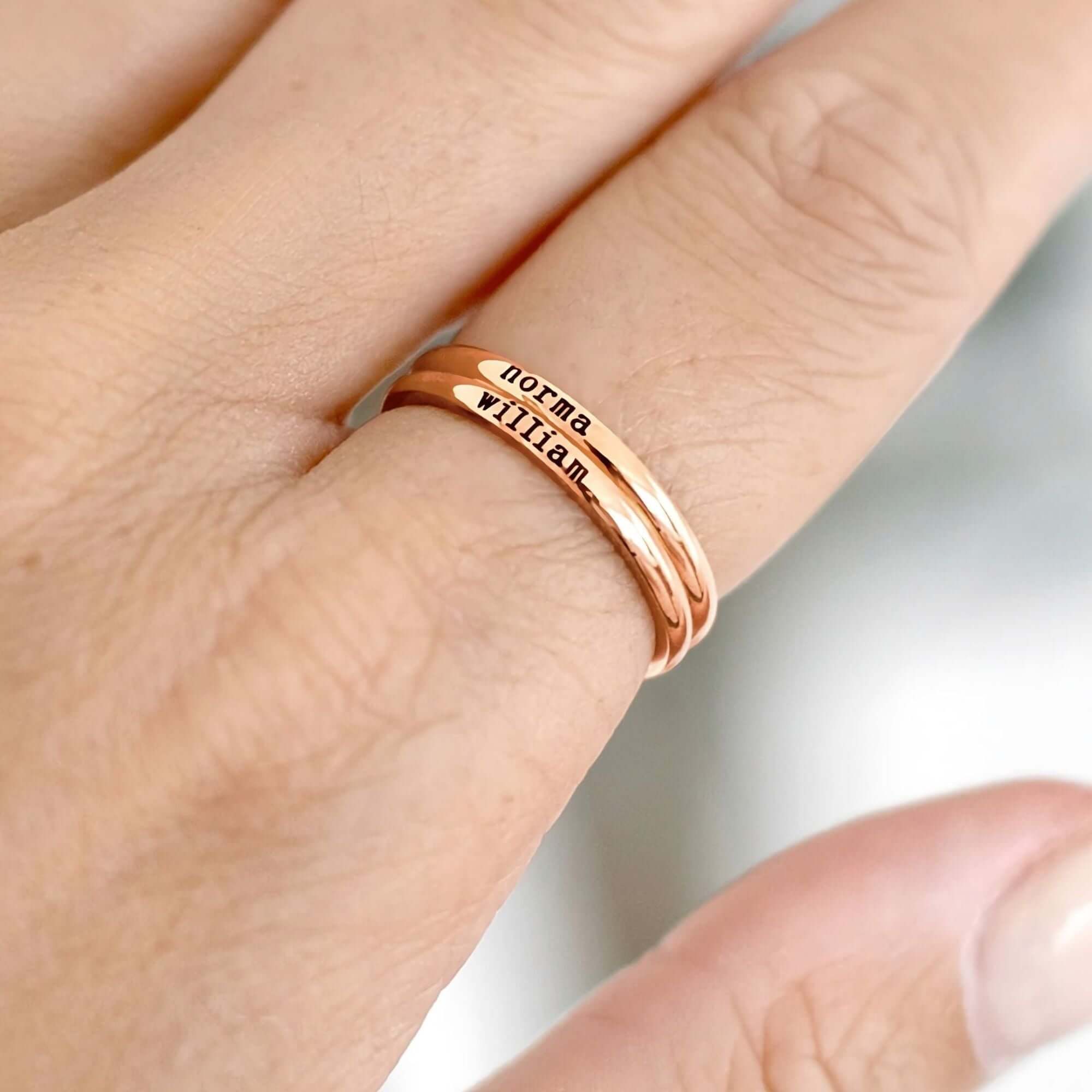 Petite Custom Name Ring - Image 11