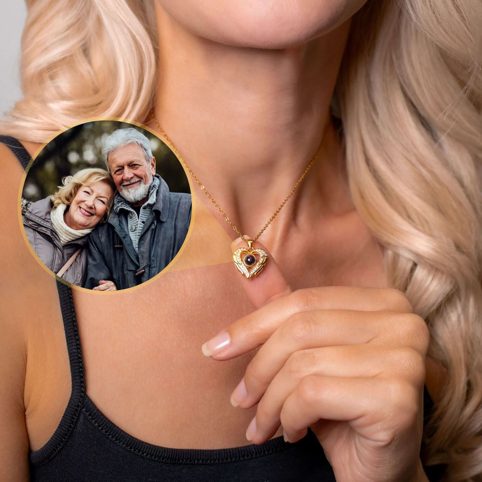 Precious Heart Photo Necklace - Image 3