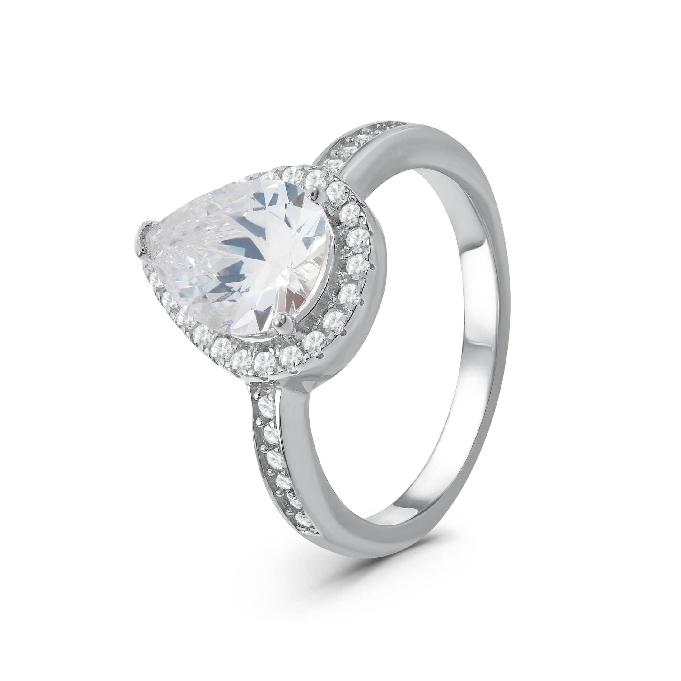 Silver Drop Ring - Image 3