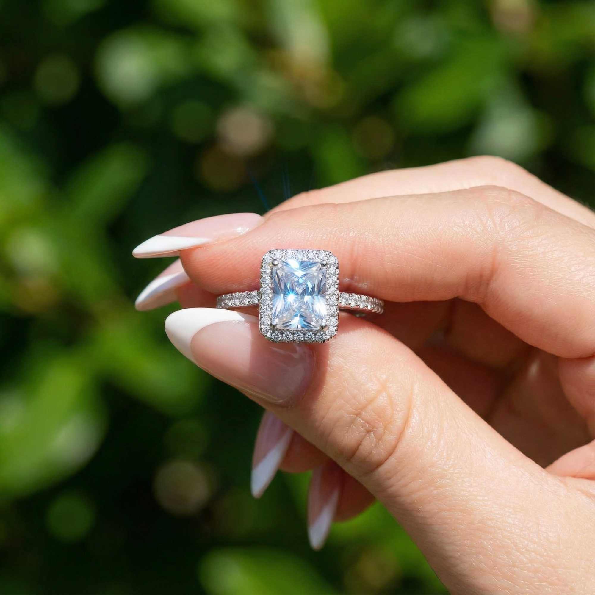 Silver Rectangle Ring - Image 3