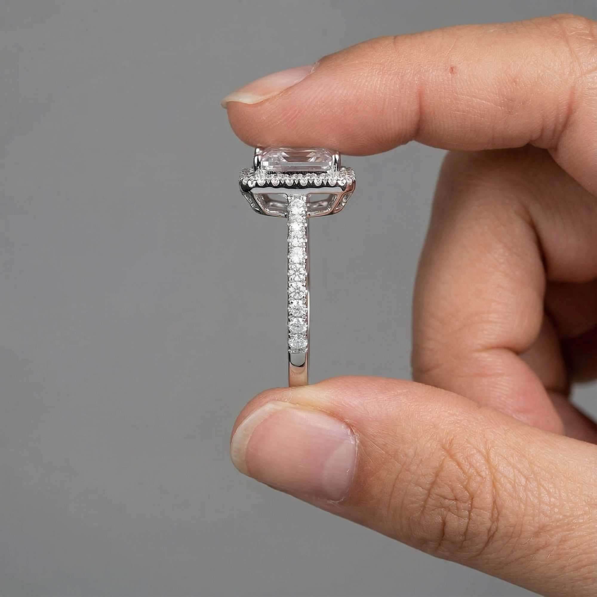 Silver Rectangle Ring - Image 9
