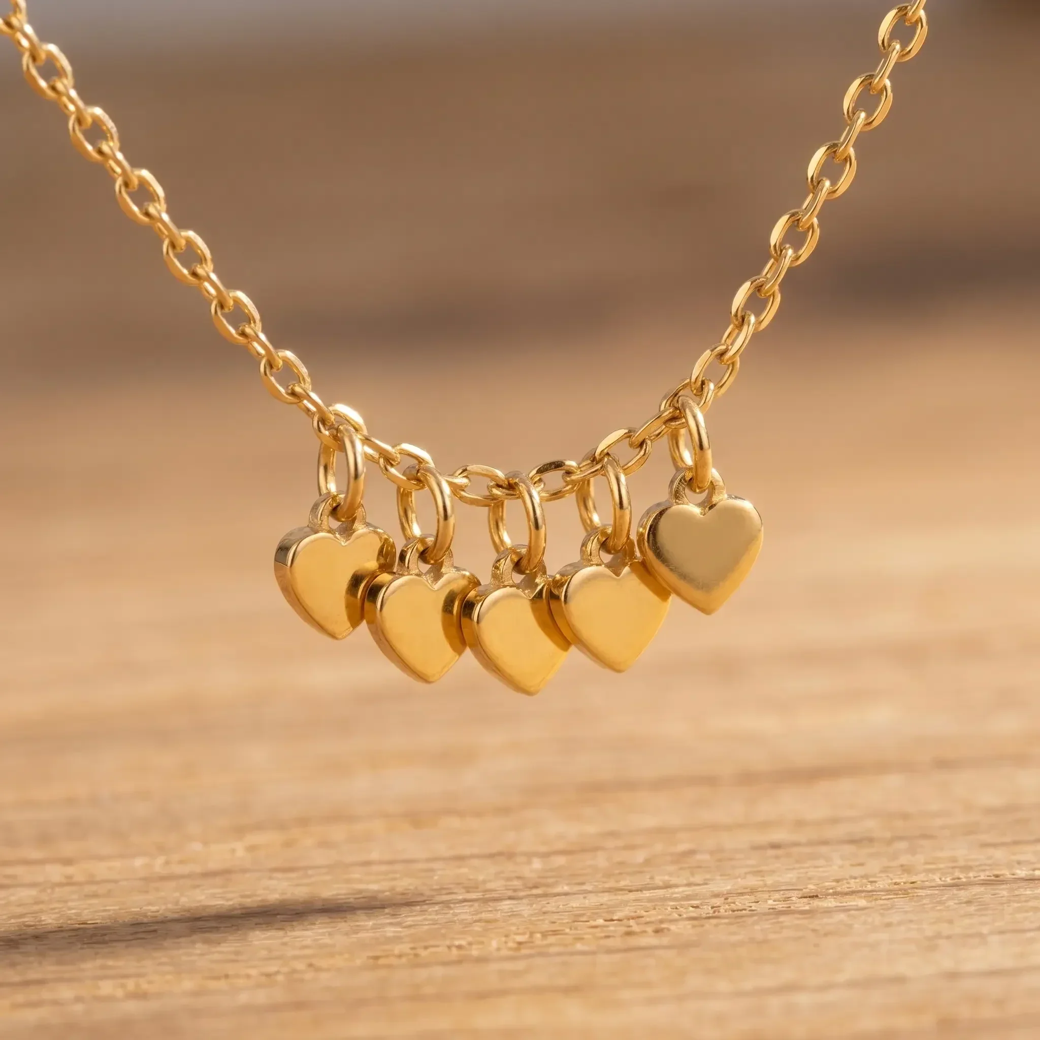 Tiny Heart Drop Anklet - Image 2
