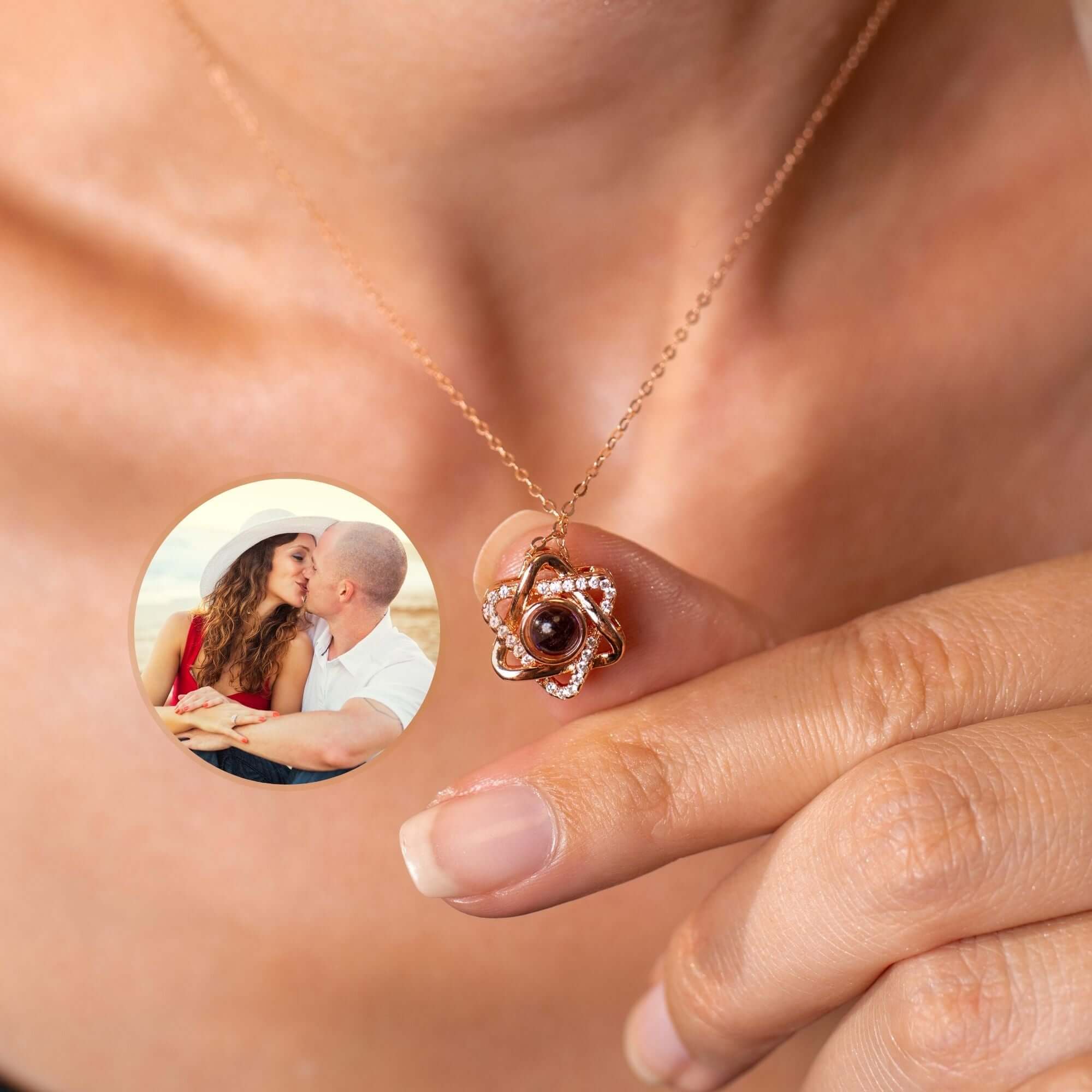 Triangle Photo Necklace - Image 11